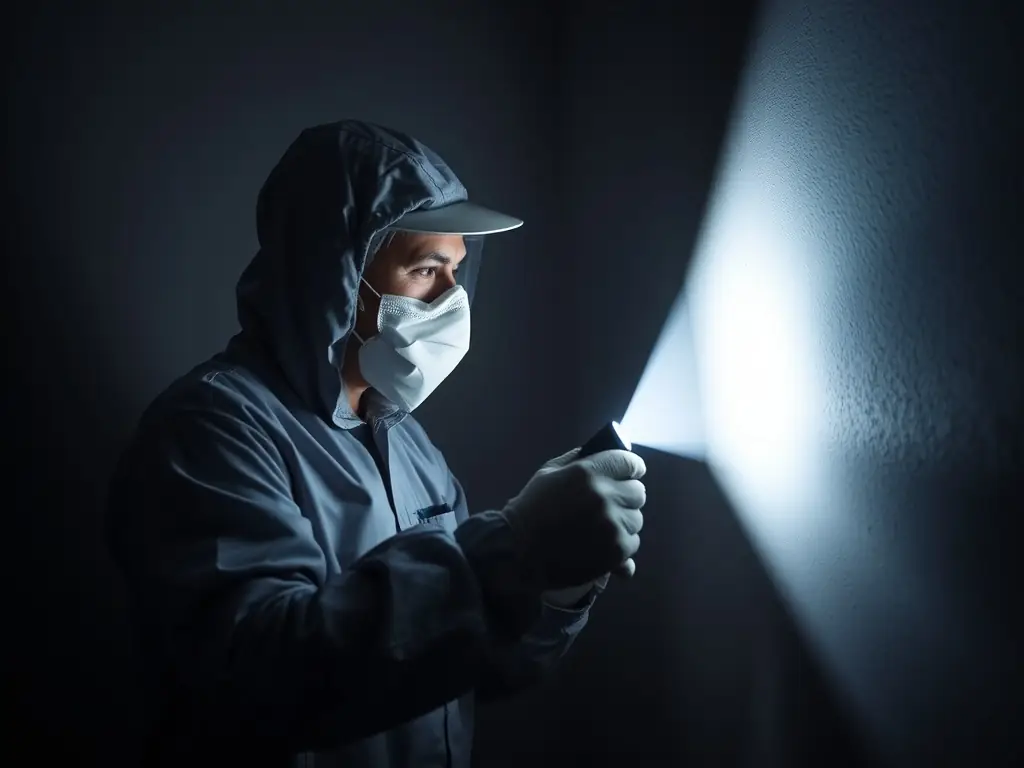 An image showing trained professionals applying eco-friendly pest control treatments in a home setting, ensuring safety for children and pets.
