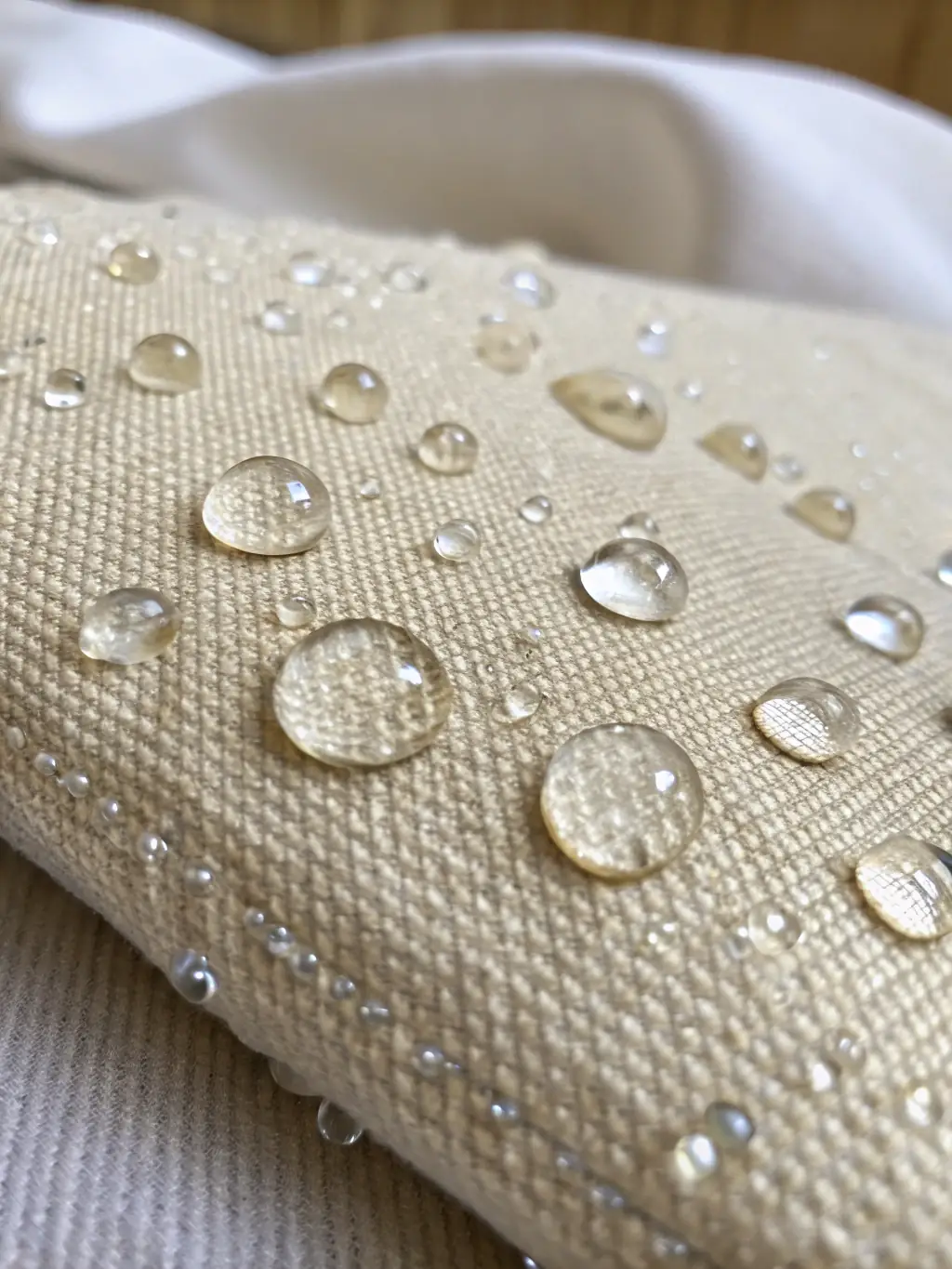 A close-up shot of the heavy-duty green shade net material, showcasing its tight weave and robust construction, highlighting its durability and resistance to tearing.