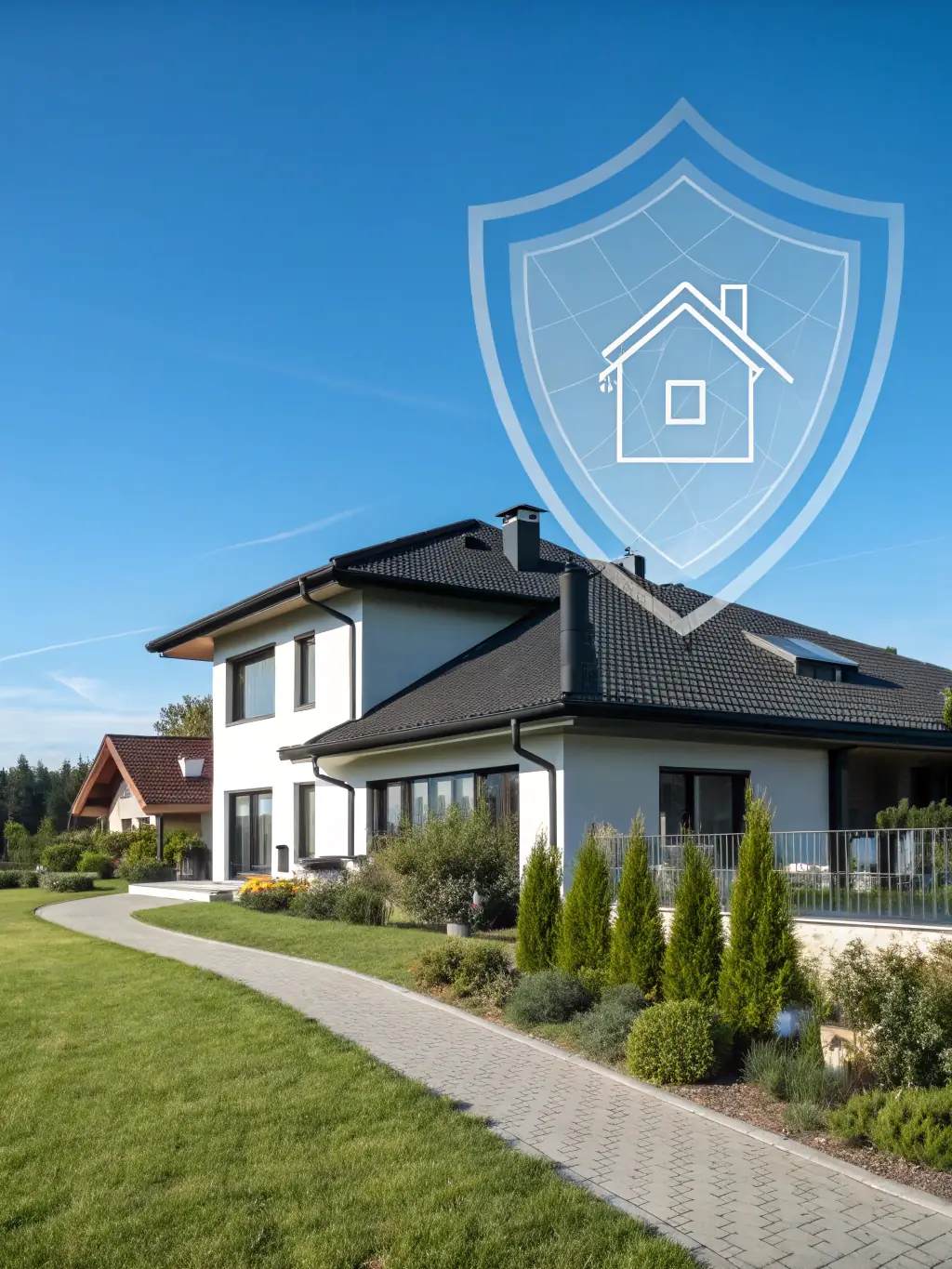 A home with a long-lasting protective shield against pests, symbolizing the effectiveness of Span Shield's eco-friendly pest control solutions.